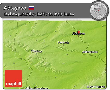 Physical 3D Map of Ablayevo