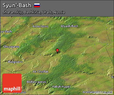 Satellite 3D Map of Syun'-Bash