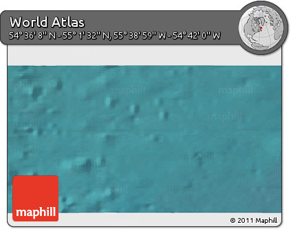 Satellite 3D Map of the Area around 54° 48' 50" N, 55° 10' 29" W
