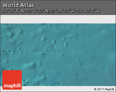 Satellite 3D Map of the Area around 54° 48' 50" N, 55° 10' 29" W