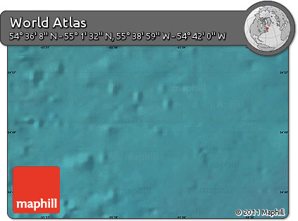 Satellite Map of the Area around 54° 48' 50" N, 55° 10' 29" W
