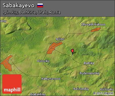 Satellite 3D Map of Sabakayevo