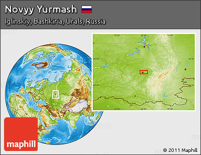 Physical Location Map of Novyy Yurmash
