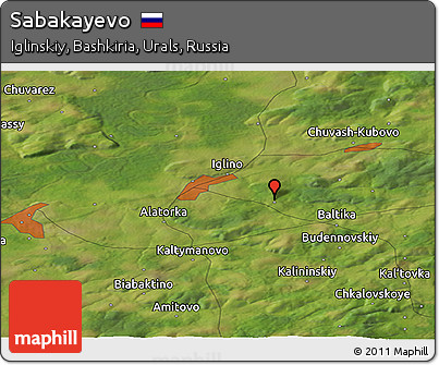 Satellite Panoramic Map of Sabakayevo