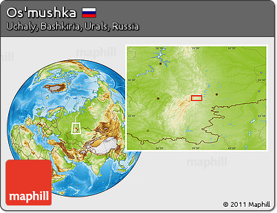 Physical Location Map of Os'mushka