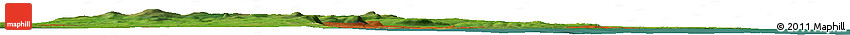 Satellite Horizon Map of Nutts Corner