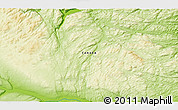 Physical 3D Map of the area around 54° 48' 50" N, 61° 58' 30" W