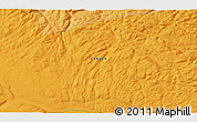 Political 3D Map of the area around 54° 48' 50" N, 61° 58' 30" W