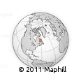 Outline Map of the Area around 54° 48' 50" N, 62° 49' 30" W, rectangular outline