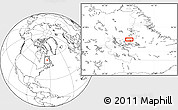 Blank Location Map of the area around 54° 48' 50" N, 64° 31' 30" W