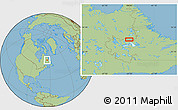 Savanna Style Location Map of the area around 54° 48' 50" N, 64° 31' 30" W