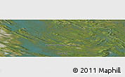 Satellite Panoramic Map of the area around 54° 48' 50" N, 66° 13' 29" W