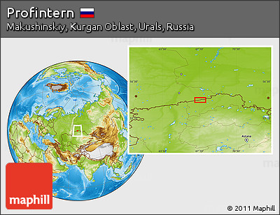 Physical Location Map of Profintern