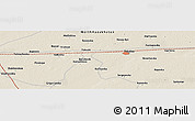 Shaded Relief Panoramic Map of the area around 54° 48' 50" N, 69° 46' 30" E