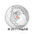 Outline Map of the Area around 54° 48' 50" N, 73° 52' 30" W, rectangular outline