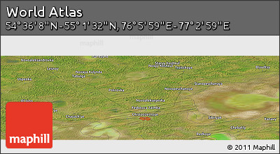 Satellite Panoramic Map of the Area around 54° 48' 50" N, 76° 34' 29" E