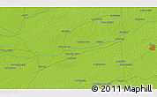 Physical 3D Map of the area around 54° 48' 50" N, 79° 58' 29" E