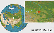 Satellite Location Map of Novolugovoye