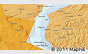 Political 3D Map of Bol'shaya Tes'