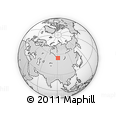 Outline Map of Bol'shaya Tes', rectangular outline