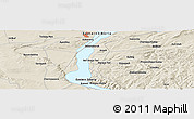 Shaded Relief Panoramic Map of Bol'shaya Tes'