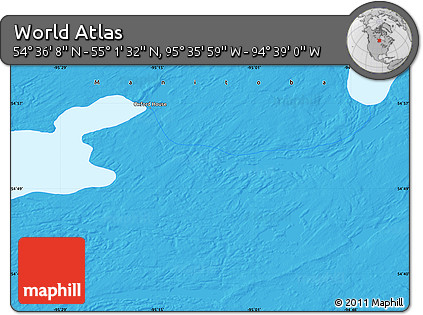 Political Map of the Area around 54° 48' 50" N, 95° 7' 30" W