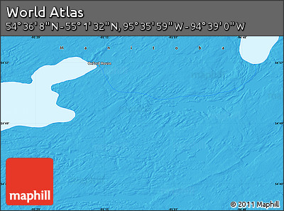 Political Map of the Area around 54° 48' 50" N, 95° 7' 30" W