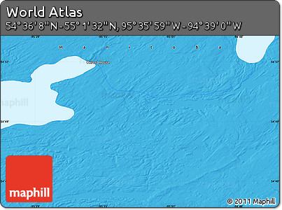 Political Map of the Area around 54° 48' 50" N, 95° 7' 30" W