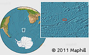 Satellite Location Map of the area around 54° 10' 47" S, 0° 4' 30" E