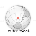 Outline Map of the Area around 54° 10' 47" S, 105° 19' 29" W, rectangular outline