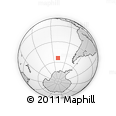 Outline Map of the Area around 54° 10' 47" S, 109° 34' 29" W, rectangular outline