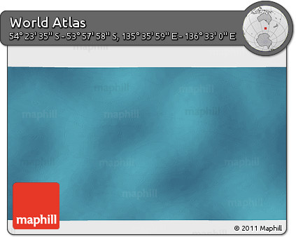 Satellite 3D Map of the Area around 54° 10' 47" S, 136° 4' 29" E
