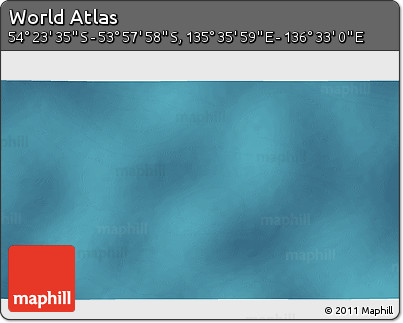 Satellite 3D Map of the Area around 54° 10' 47" S, 136° 4' 29" E
