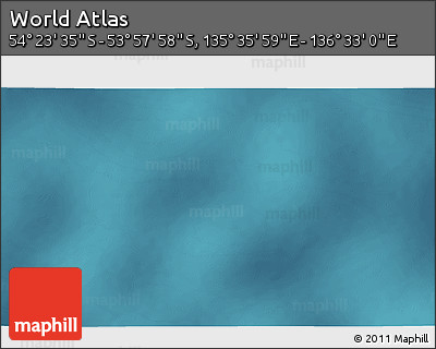 Satellite 3D Map of the Area around 54° 10' 47" S, 136° 4' 29" E