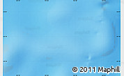 Physical Map of the area around 54° 10' 47" S, 143° 43' 29" E