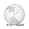 Outline Map of the Area around 54° 10' 47" S, 152° 13' 29" E, rectangular outline
