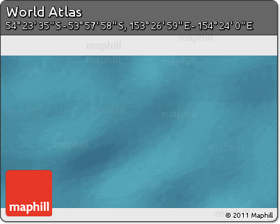 Satellite 3D Map of the Area around 54° 10' 47" S, 153° 55' 30" E