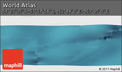 Satellite Panoramic Map of the Area around 54° 10' 47" S, 163° 16' 30" E