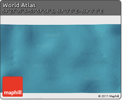 Satellite 3D Map of the Area around 54° 10' 47" S, 167° 31' 30" E