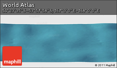 Satellite Panoramic Map of the Area around 54° 10' 47" S, 167° 31' 30" E