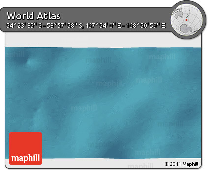 Satellite 3D Map of the Area around 54° 10' 47" S, 168° 22' 30" E