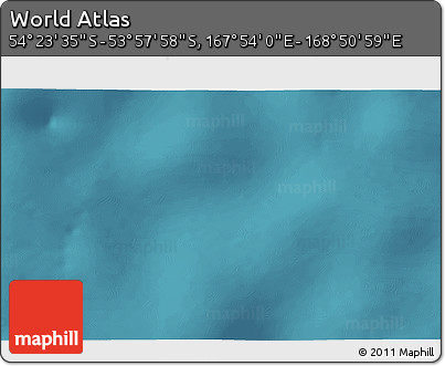 Satellite 3D Map of the Area around 54° 10' 47" S, 168° 22' 30" E