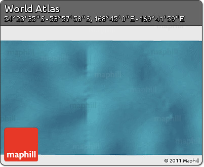 Satellite 3D Map of the Area around 54° 10' 47" S, 169° 13' 29" E