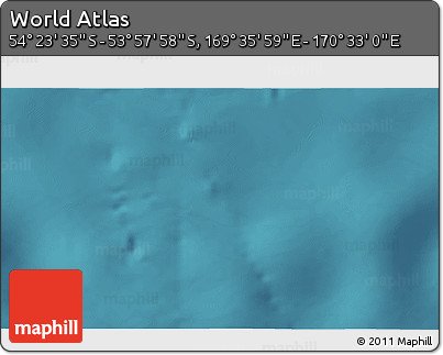 Satellite 3D Map of the Area around 54° 10' 47" S, 170° 4' 29" E