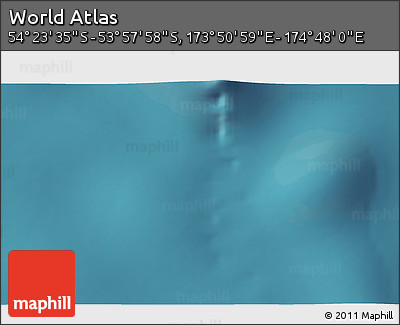 Satellite 3D Map of the Area around 54° 10' 47" S, 174° 19' 29" E