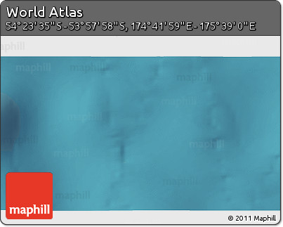 Satellite 3D Map of the Area around 54° 10' 47" S, 175° 10' 30" E
