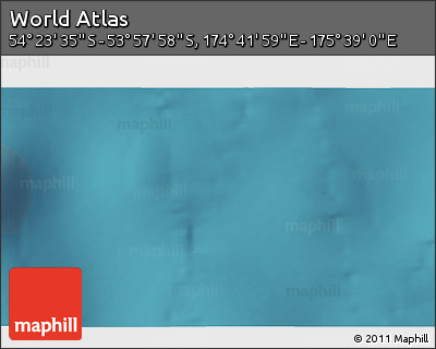 Satellite 3D Map of the Area around 54° 10' 47" S, 175° 10' 30" E