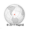 Outline Map of the Area around 54° 10' 47" S, 39° 52' 30" W, rectangular outline
