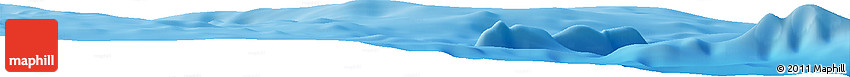 Shaded Relief Horizon Map of the Area around 54° 10' 47" S, 4° 19' 30" E