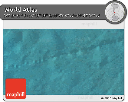 Satellite 3D Map of the Area around 54° 10' 47" S, 60° 16' 29" W